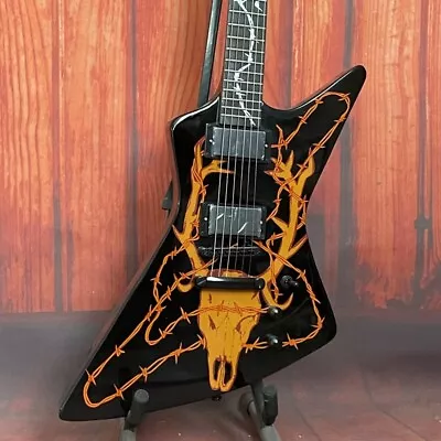 Black Elk Electric Guitar Solid Body Black Fretboard Mahogany Neck • $287