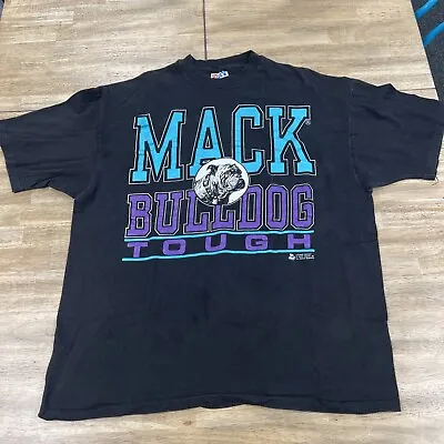 Vintage Mack Trucks Shirt XL Bulldog Tough 90s Promo Trucker T Shirt Rare • $75