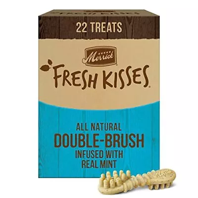 Merrick Fresh Kisses Dog Dental Treats/Mint Breath Strips 50 Lbs 2.23 Lb Box • $67.46