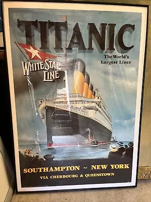 Titanic Ocean Ship Modern Art A1 PRINT Poster Painting • $25
