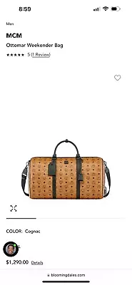 MCM Weekend Bag • $700