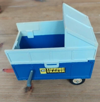 £35 • Buy 1973 Britains 1:32 Farm 9566 DARK BLUE HIGH SIDED SILAGE TRAILER Rear TIP ACTION