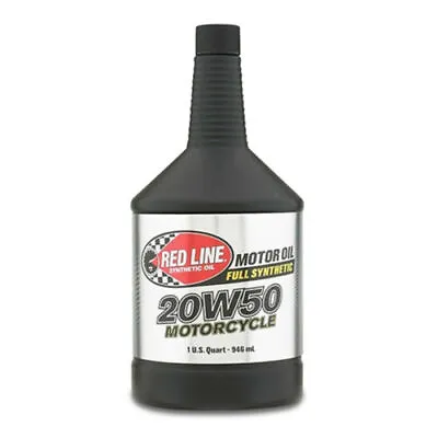 Red Line 42504 Motor Motorcycle Oil - 20W50 - Synthetic - 1 Quart • $20.95