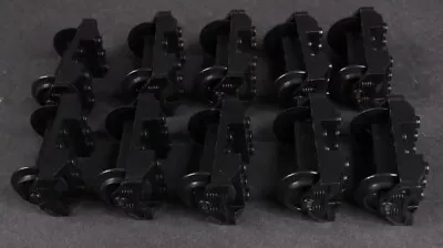 Lego Black Train Wheels Metal Axle Carriage Holder RC Train 10 Pieces • $16.99