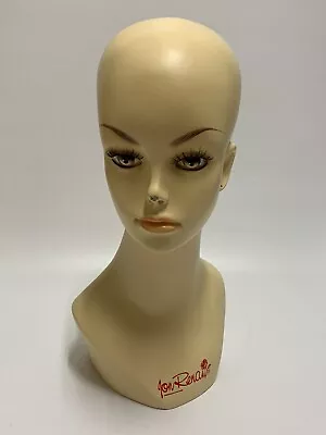 Jon Renau Female Mannequin Head Hazel Eyes Pierced Ears Recent Nose Job • $42
