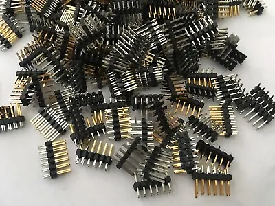 2 To 50 Way - 2mm Pitch  Pin Headers  Single / Double Row  Straight / R/A  H1312 • £2.45