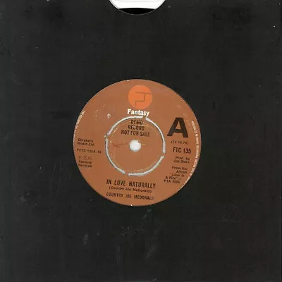 Country Joe McDonald - In Love Naturally (7  Single) • £12.99