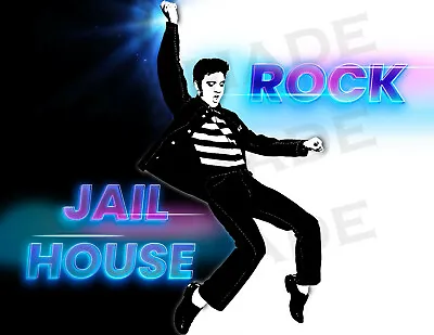 Elvis Presley JAILHOUSE ROCK Custom Design Movie Poster/Print • $15