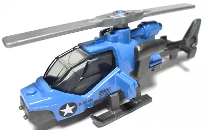 2012 Matchbox Mission Helicopter B Team Blue 2 7/8  Diecast Military Aircraft • $10.99