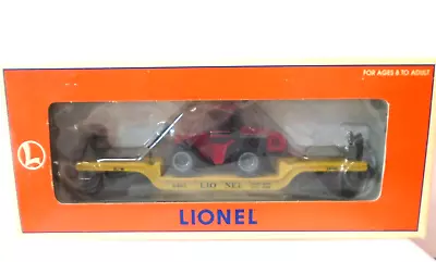 Lionel 6-16957  6461 Lionel Depressed-Center Flatcar W/ERTL Case 4WD Tractor • $29.99