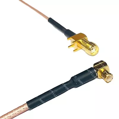 RG178 SMA Female PCB To MCX MALE ANGLE Coax RF Cable USA-Ship • $9.99