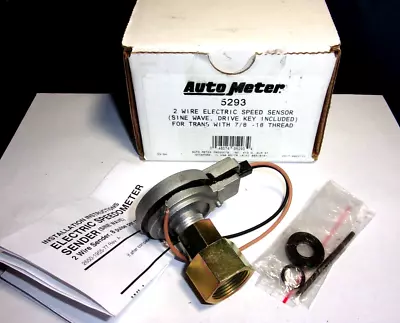 Autometer 5293 Speed Sensor MECH To ELEC  GM & CHRYSLER VSS With 7/8 -18 Thread • $59.99