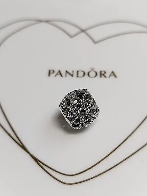 Genuine Pandora Silver Openworks 🌸 Glittery Flowers 🌸 Charm S925 ALE. • £10