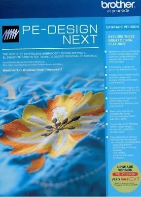 Brother SAVRPLUSUP PE-Design Plus To Next Upgrade Embroidery Software • $254.15