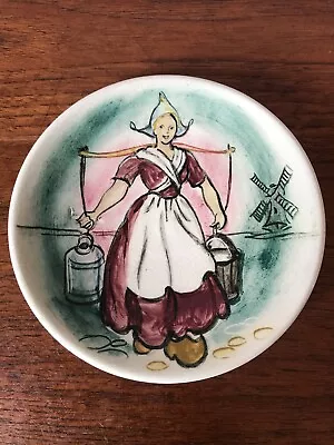 Vintage Martin Boyd Australian Pottery Dutch Girl Hand Painted Wall Plate 1950's • $70