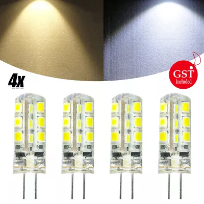 12pcs G4 3W Cool White LED 12V DC Light Corn Bulbs 24 SMD Silicone Lamp Globe • $5.89