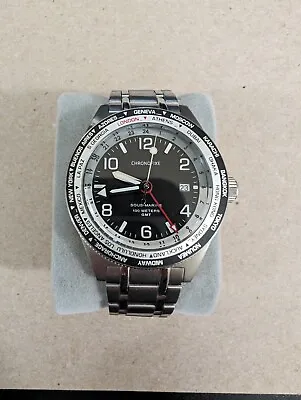 Lightly Used Chronofixe GMT Sous Marine Watch( WATCH 6012 • $200