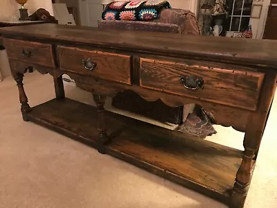 Antique Quarter Sawn Oak SIDEBOARD BUFFET~SIDE TABLE Mission/Arts & Crafts Style • $2248