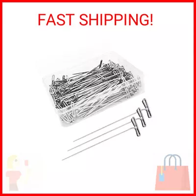 200Pcs T Pins 2 Inch Sewing Pins Stainless Steel Wig Pins For Wigs T-pins For • $11.39