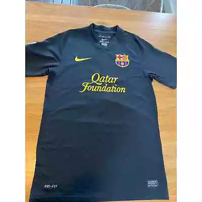 Nike Dri Fit FC Barcelona Spain Football Soccer Shirt # 10 Messi Small | Q101 • $50