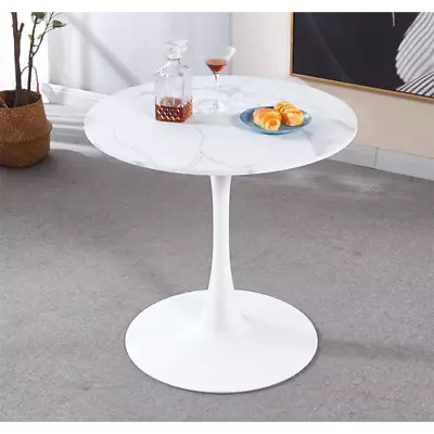 Tulip Special Dining Tablewhite Marble Color TopMDF Dining Table • $149