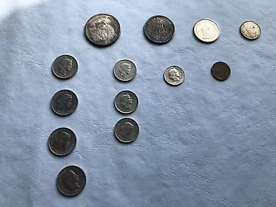 Lot Of 13 Switzerland Coins Various Denominations & Years • $45.57