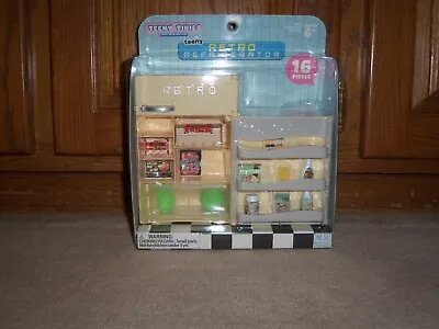 Teeny Tinies RETRO REFRIGERATOR Mini Playset Toy NEW Doll/dollhouse Miniatures • $15