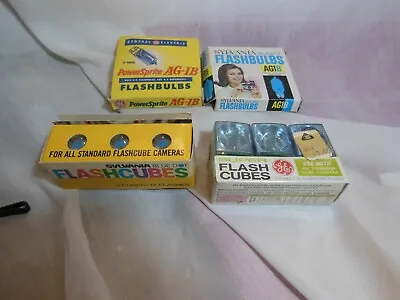 Vintage Flash Bulb Cubes Lot Of 4 Boxes Sylvania GE • $9.95