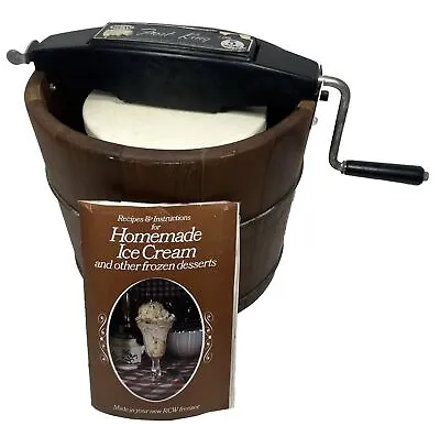 Richmond Cedar Works Frost King 5 Qt Vintage Manual Ice Cream Freezer Maker USA • $66.50