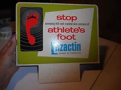 Vintage Store Display Enzactin Stop Athletes Foot • $10