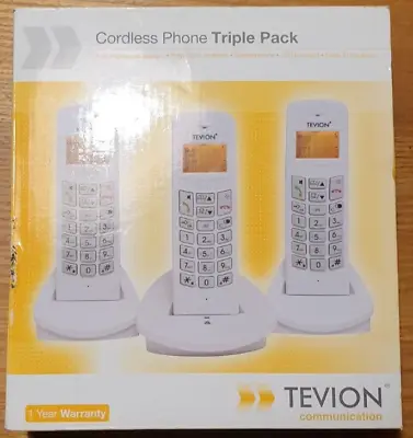 Tevion Cordless Phone Triple Pack *FREE POSTAGE* • $199