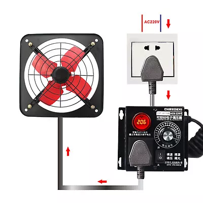 4000W Variable Voltage Regulator AC Speed Adjustable Motor Fan Dimmer Controller • $19