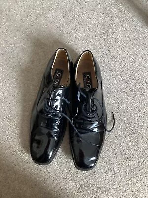 Mens Goor Patent Leather  Formal Dress Shoes Black Size 11 • £12.99