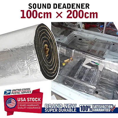 Sound Deadener Heat Shield For Car Firewall Hood Floor Insulation Mat 80  X 39  • $31.87