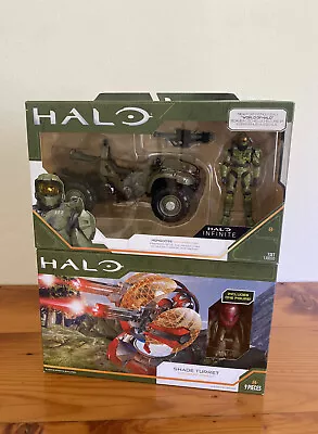 Halo Infinite Mongoose With Master Chief Action Figure Set 3.75” & Shade Turret • $99.99