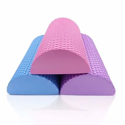 $20.19 • Buy Half Round Yoga Block Muscle Restoration EVA Foam Roller Roller Balance Pad