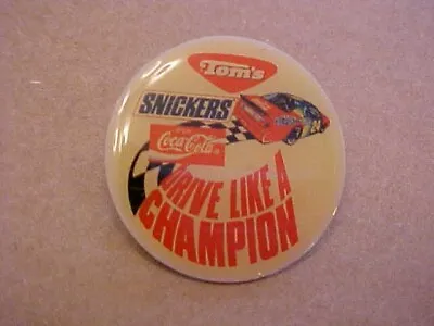 Vintage Tom's Peanut  Snickers Coca Cola Racing Hat Pin #24 Jeff Gordon • $15