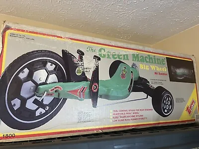 Original Vintage Empire Plastic Green Machine Wheel Tricycle 20” Big Wheel Trike • $4600