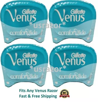 4 Gillette Venus Comfort Glide Cartridges Blades Fit Olay Swirl Breeze Spa Razor • $11.99