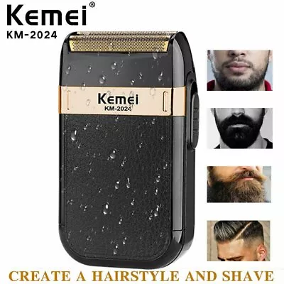 Men's USB Electric Shaver Trimmer Razor Rechargeable Hair Beard Shaving Machine • £6.10