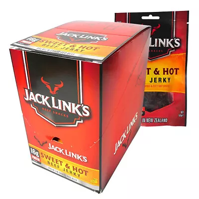 Jack Links Beef Jerky - Sweet & Hot (10 X 50g In A Display Unit) • $51.74