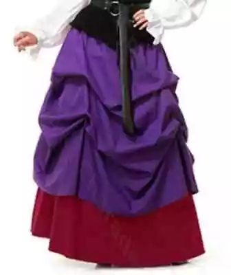 Gathered Skirt Country Wench Marie Antoinette Halloween Adult Costume 2 COLORS • $70.95