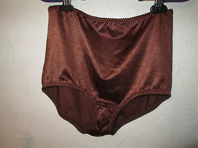 Vintage 40001 Vassarette CHOCOLATE Satin Size 2XL Panties • $7