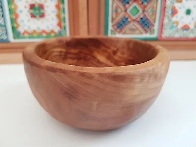 Olive Wood Bowl Serving Dipping Nuts Appetizer Olive Wood Bowl 11.5cmx5.5cm • £9.99