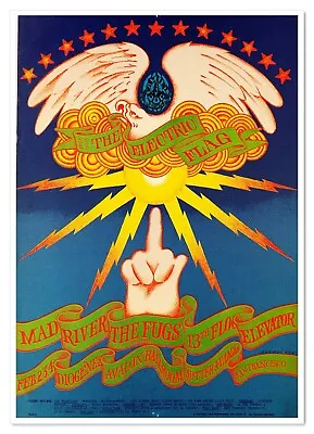 Electric Flag FD-104 Family Dog 1968 Avalon Dance Concert Poster Victor Moscoso • $59.44