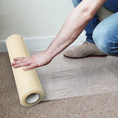 24 X 500ft Self Adhesive Carpet Floor Protector Roll Protection Cover Dust Film • $60.80