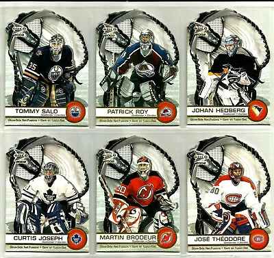 2001-02 MCDONALDS GLOVE-SIDE NET-FUSION COMPLETE 6 Hockey CARD Insert Set BV • $10.92