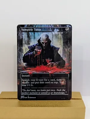 Vampiric Tutor Custom Foil Full Art Sticker On Bulk MTG Commander • $6.79