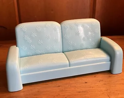 Vtg 2002 Barbie Talking Townhouse Mattel Replacement Blue Couch Sofa Fold Out • $9.99