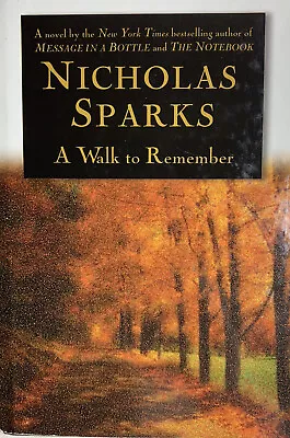 A Walk To Remember Hardcover Book Nicholas Sparks 1999 Novel Love Story • $4.56